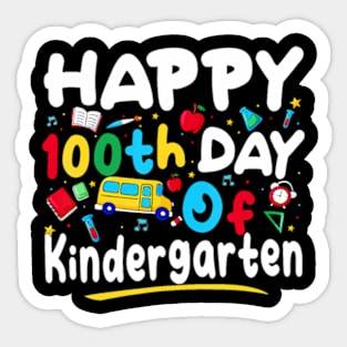 100 Days Of School Teacher 100th Day Of Kindergarten Sticker